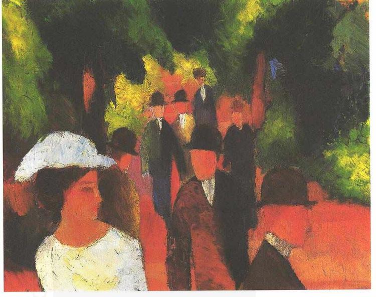 August Macke Parkway oil painting picture